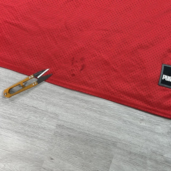 VINTAGE Kansas City Chiefs Elvis Grbac 18 Jersey Mens 2XL Red NFL Football Puma - Picture 3 of 15